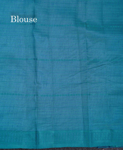 Beautiful Manthulir Green Jute Cotton Mix Fancy Saree With Traditional Small Border
