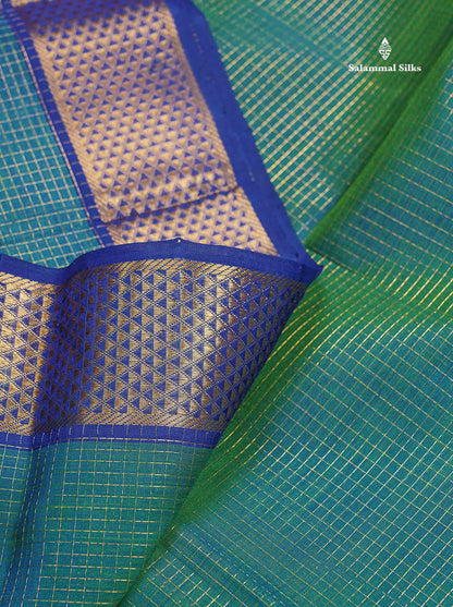 Pure Silk Cotton Saree - Maroon Colour Body Small Zari Checks With Contrast Red Border