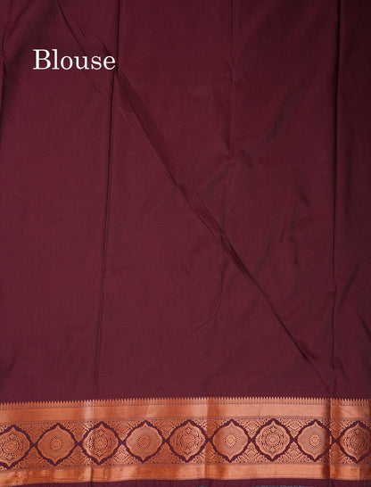 Beautiful Dual Tone Onion Pink Vertical Zari Line With Butta Semi Silk Saree With Contrast Light Blue Blouse