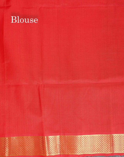 Pure Silk Cotton Saree - Maroon Colour Body Small Zari Checks With Contrast Red Border