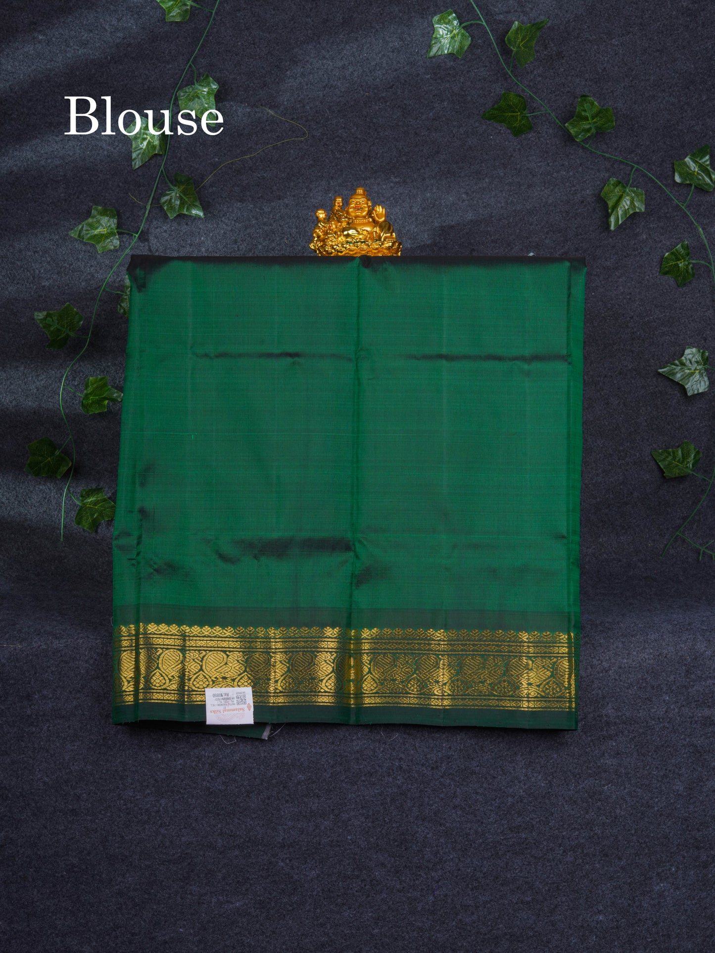 Koravi Pure Silk Pattu Pavadai 2G (Dual Tone Pink) With Bottle Green Blouse 30"
