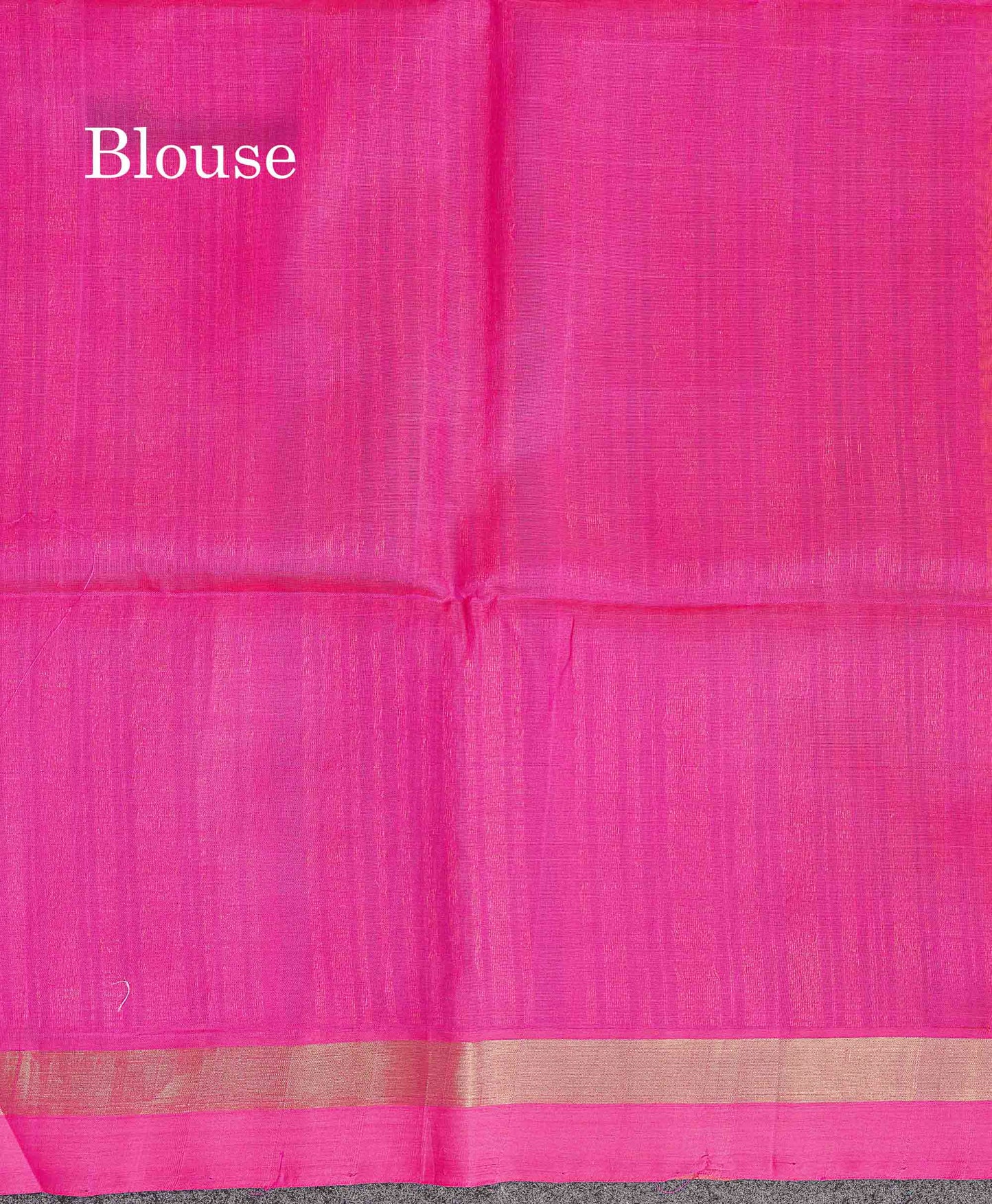 Pure Silk Cotton Saree - Yellow Colour Body Vertical Line With Thread Butta & Pink Blouse