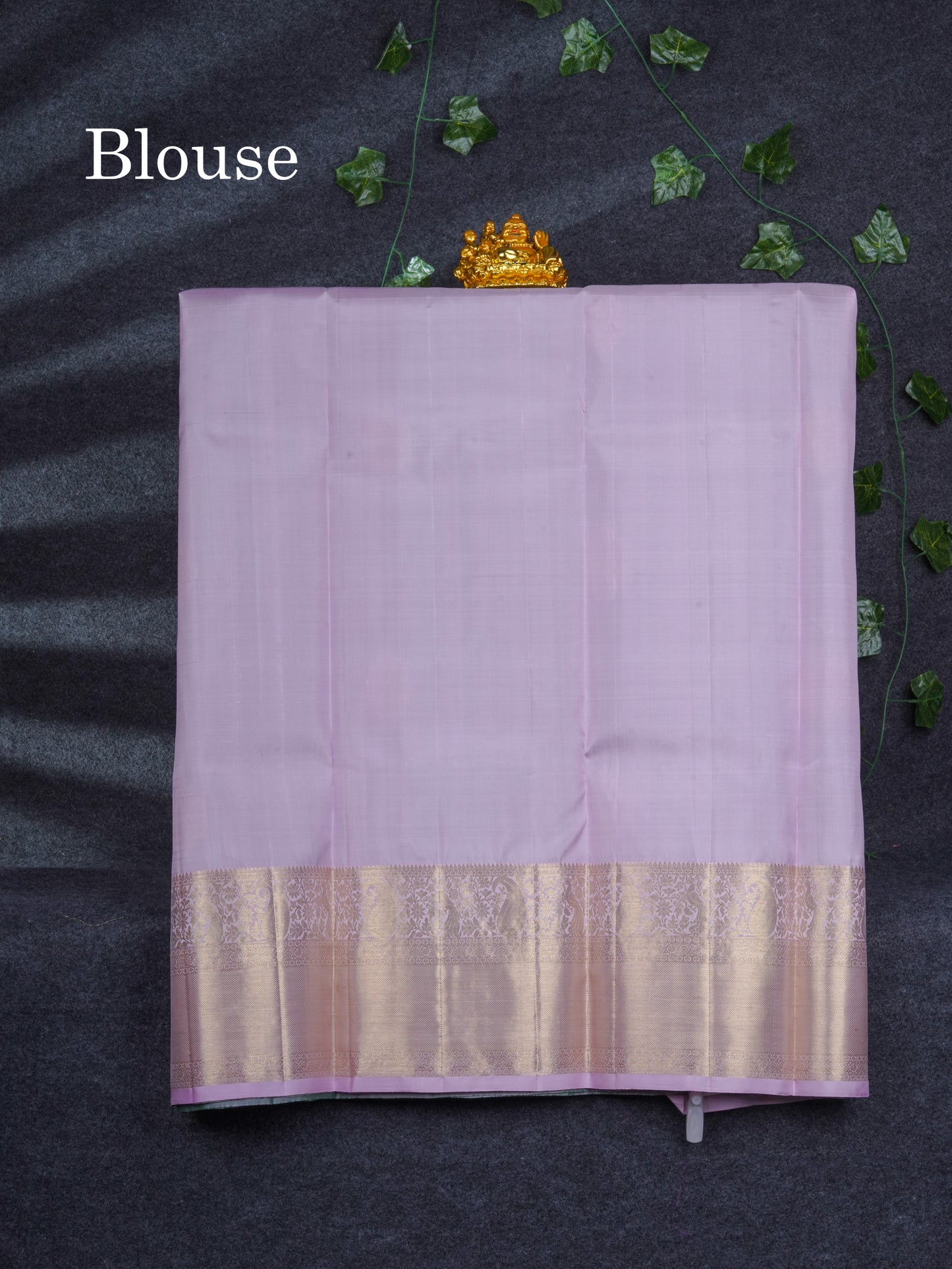 Pure Silk Pattu Pavadai ( Dark Violet ) With Baby Pink Blouse 46"