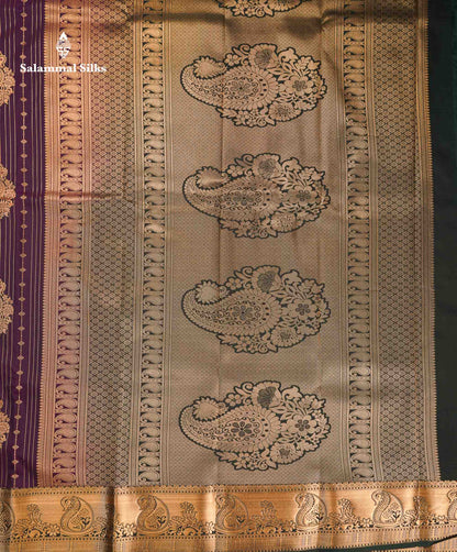 Beautiful Dual Tone Onion Pink Vertical Zari Line With Butta Semi Silk Saree With Contrast Light Blue Blouse