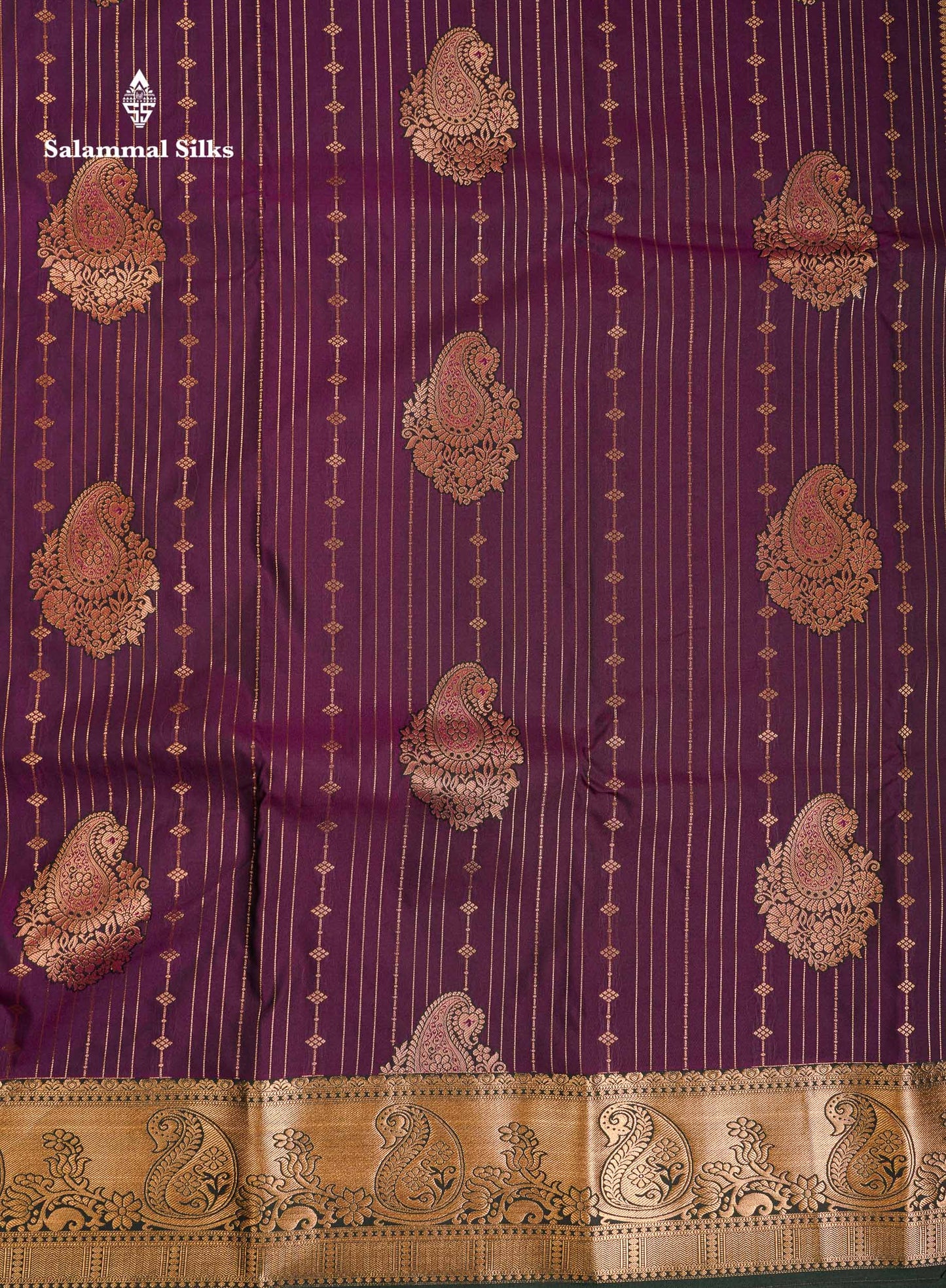 Beautiful Dual Tone Onion Pink Vertical Zari Line With Butta Semi Silk Saree With Contrast Light Blue Blouse