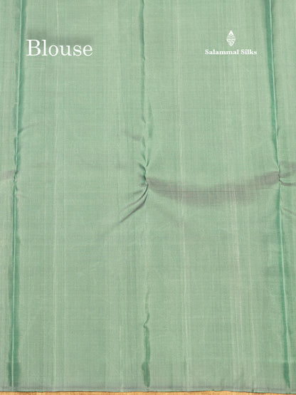 Pastel Blue Colour Pure Kanjivaram Silk Saree