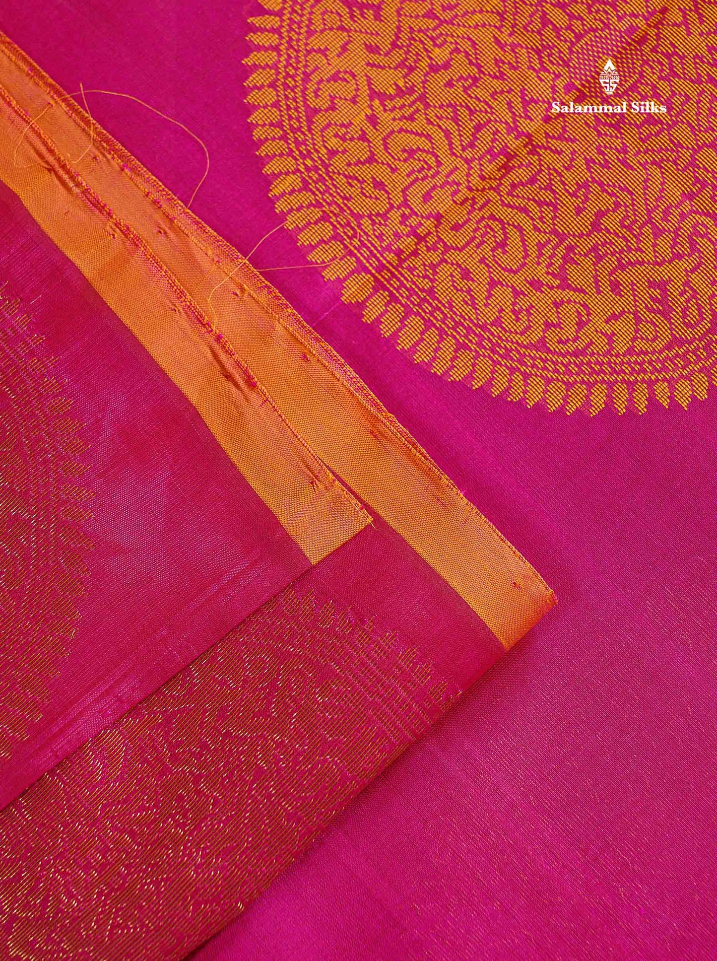 Pure Silk Cotton Saree - Half White Colour Body Thread Butta & Black Blouse