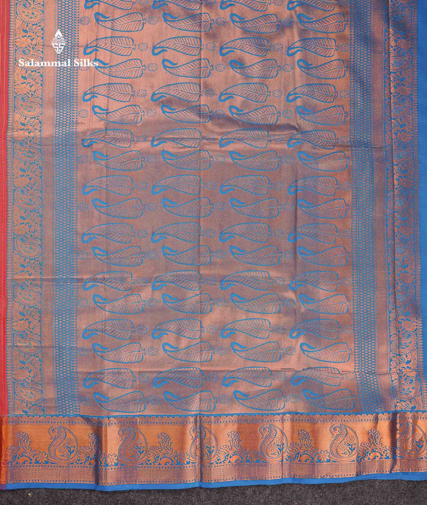 Beautiful Dual Tone Onion Pink Vertical Zari Line With Butta Semi Silk Saree With Contrast Light Blue Blouse