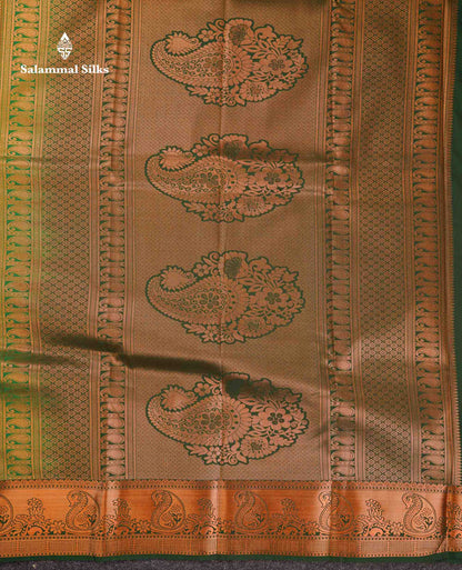 Beautiful Dual Tone Onion Pink Vertical Zari Line With Butta Semi Silk Saree With Contrast Light Blue Blouse