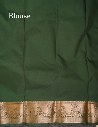 Beautiful Dual Tone Onion Pink Vertical Zari Line With Butta Semi Silk Saree With Contrast Light Blue Blouse