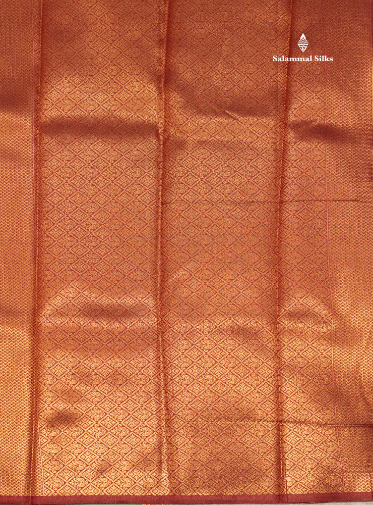 Light Green Colour Semi Silk Saree With Fancy Maroon Border