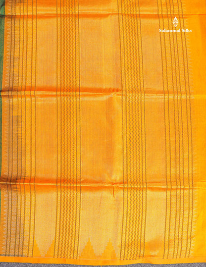 Pure Silk Cotton Saree - Half White Colour Body Thread Butta & Black Blouse