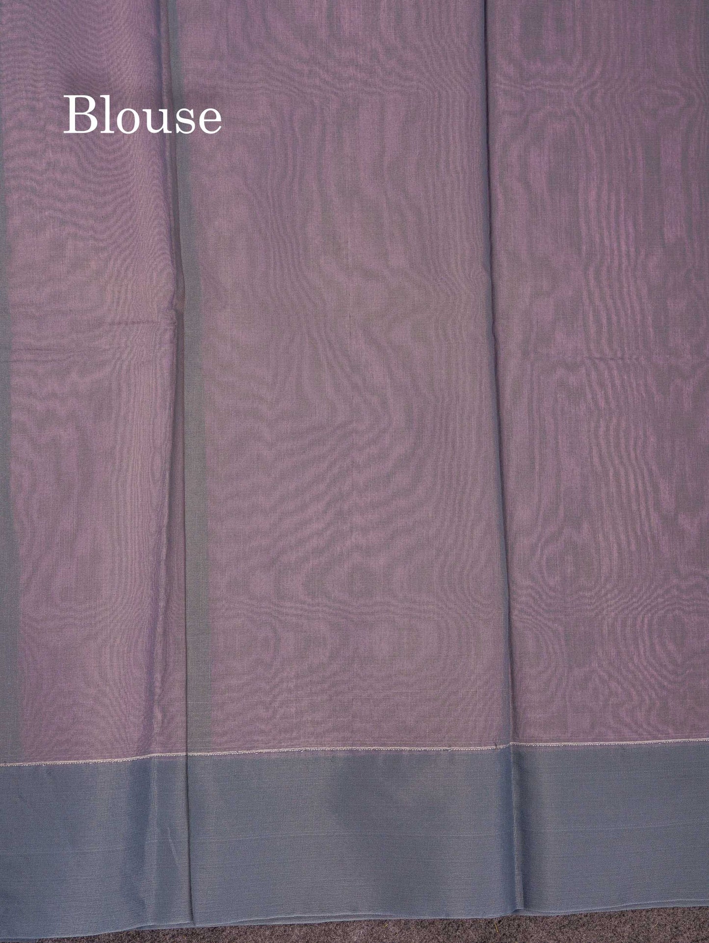 Beautiful Light Pink Zari Lines Kota Cotton Saree With Contrast Grey Plain Border