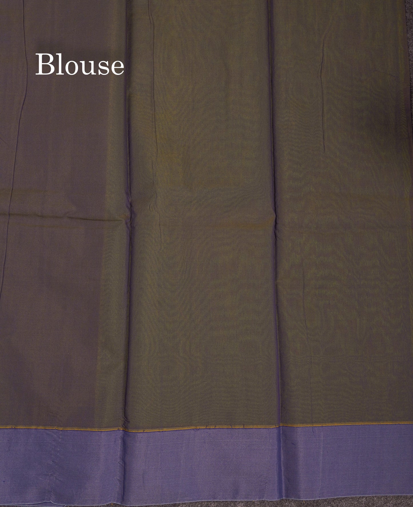 Beautiful Parrot Green Zari Lines Kota Cotton Saree With Contrast Blueish Grey Plain Border