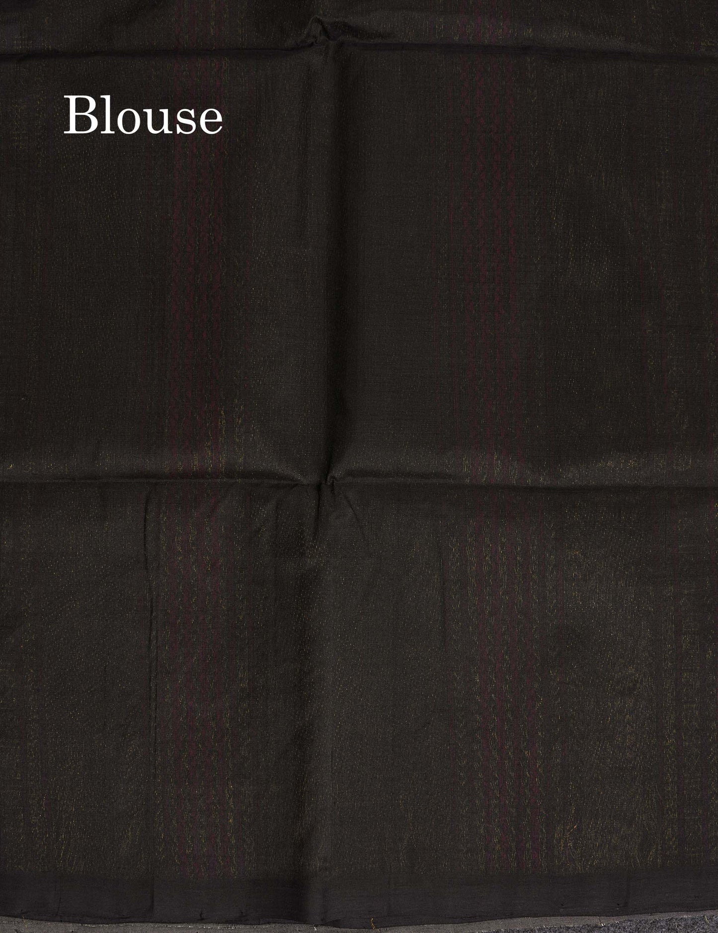 Pure Silk Cotton Saree - Half White Colour Body Thread Butta & Black Blouse