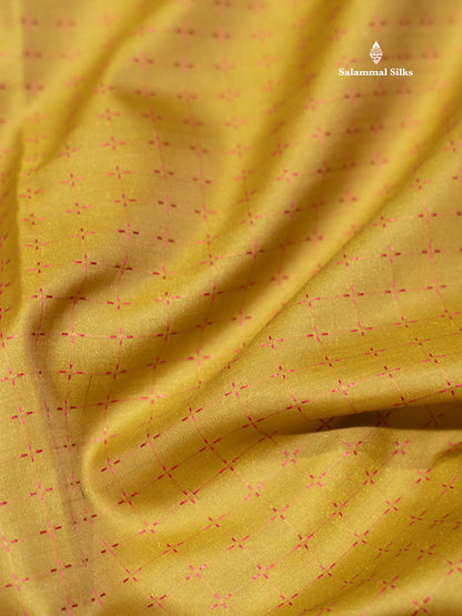 Violet Colour Semi Silk Saree With Green Border