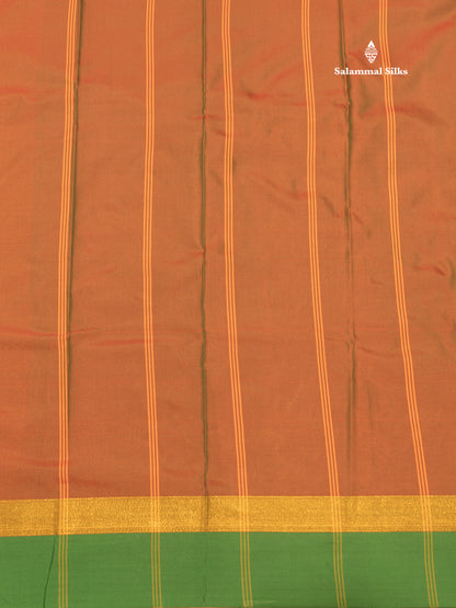 Violet Colour Semi Silk Saree With Green Border