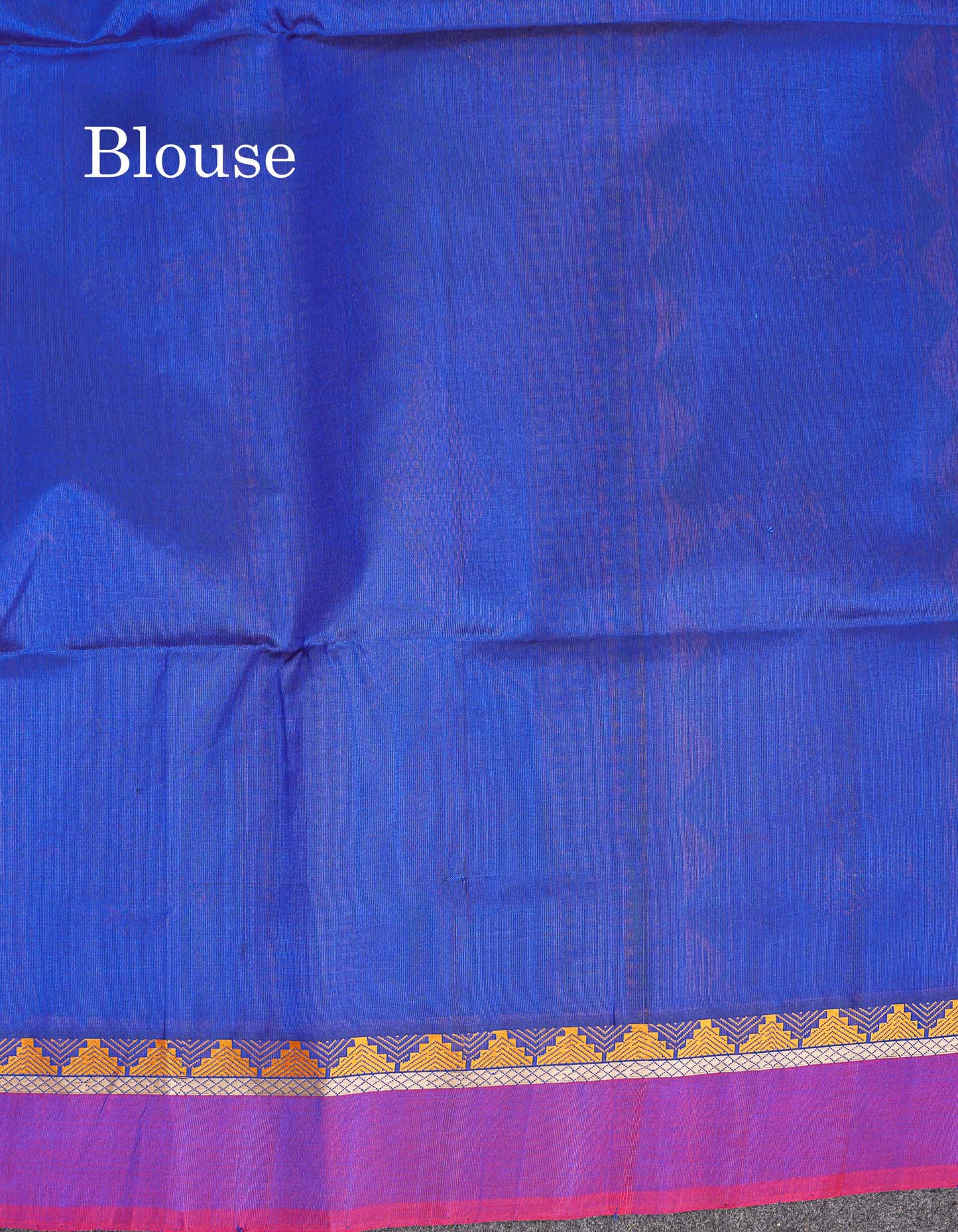 Pure Silk Cotton Saree - Dark Purple Colour Body Thread Butta & Traditional Border