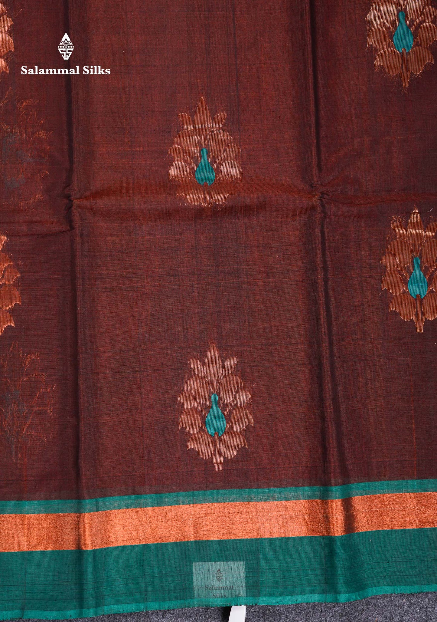 Beautiful Ananda Blue Zari Butta Menakari Work SICO Cotton Saree With Contrast Pink Blouse