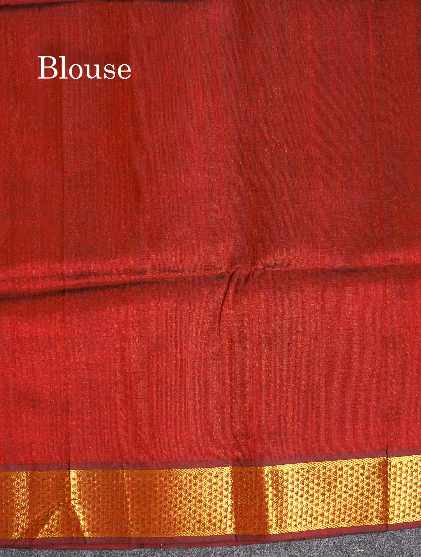Pure Silk Cotton Saree - Rust Orange Colour Body Small Zari Checks With Dark Maroon Border