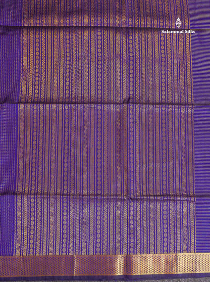 Pure Silk Cotton Saree - Maroon Colour Body Small Zari Checks With Traditional Border