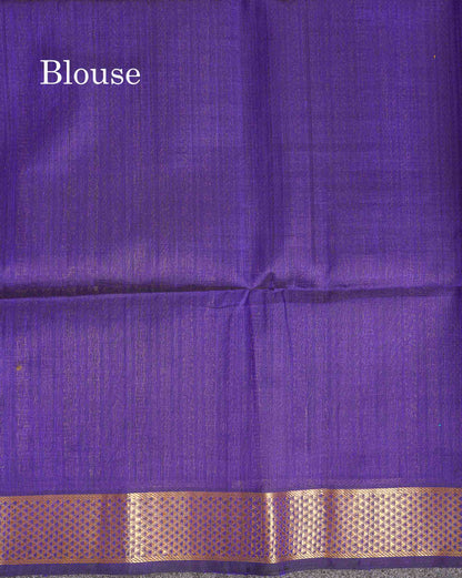 Pure Silk Cotton Saree - Maroon Colour Body Small Zari Checks With Traditional Border