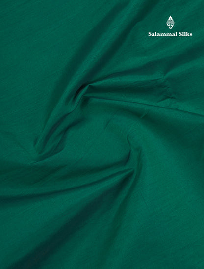 Beautiful Dark Purple Plain Semi Silk Cotton Saree With Contrast Olive Green Blouse