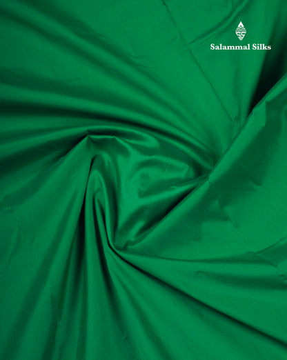 9.5 Yards Semi Silk Saree Saffire Green With Contrast Pink Traditional Border