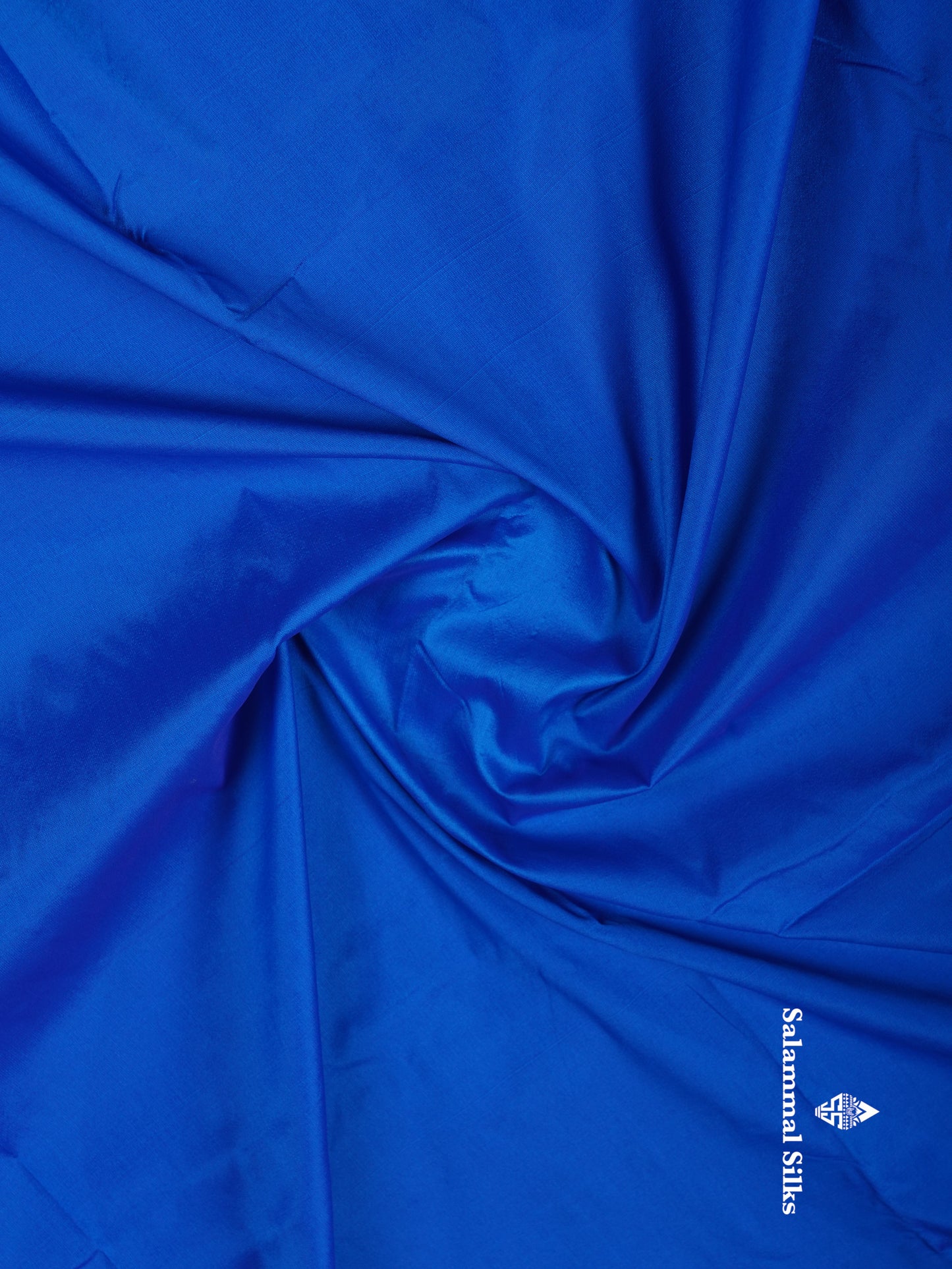 9.5 Yards Semi Silk Saree Royal Blue With Contrast Pink Traditional Border