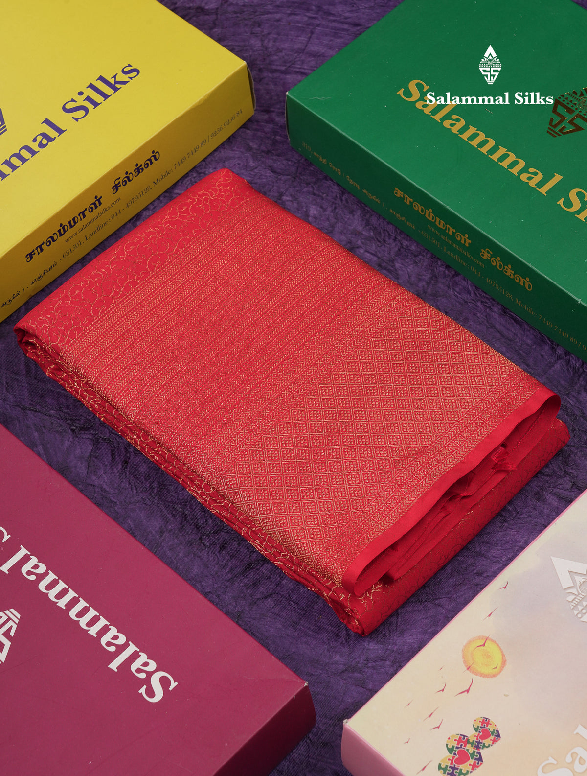 Beautiful Redish Maroon Pure Kanjivaram Silk Saree With Traditional Evening Morning Border
