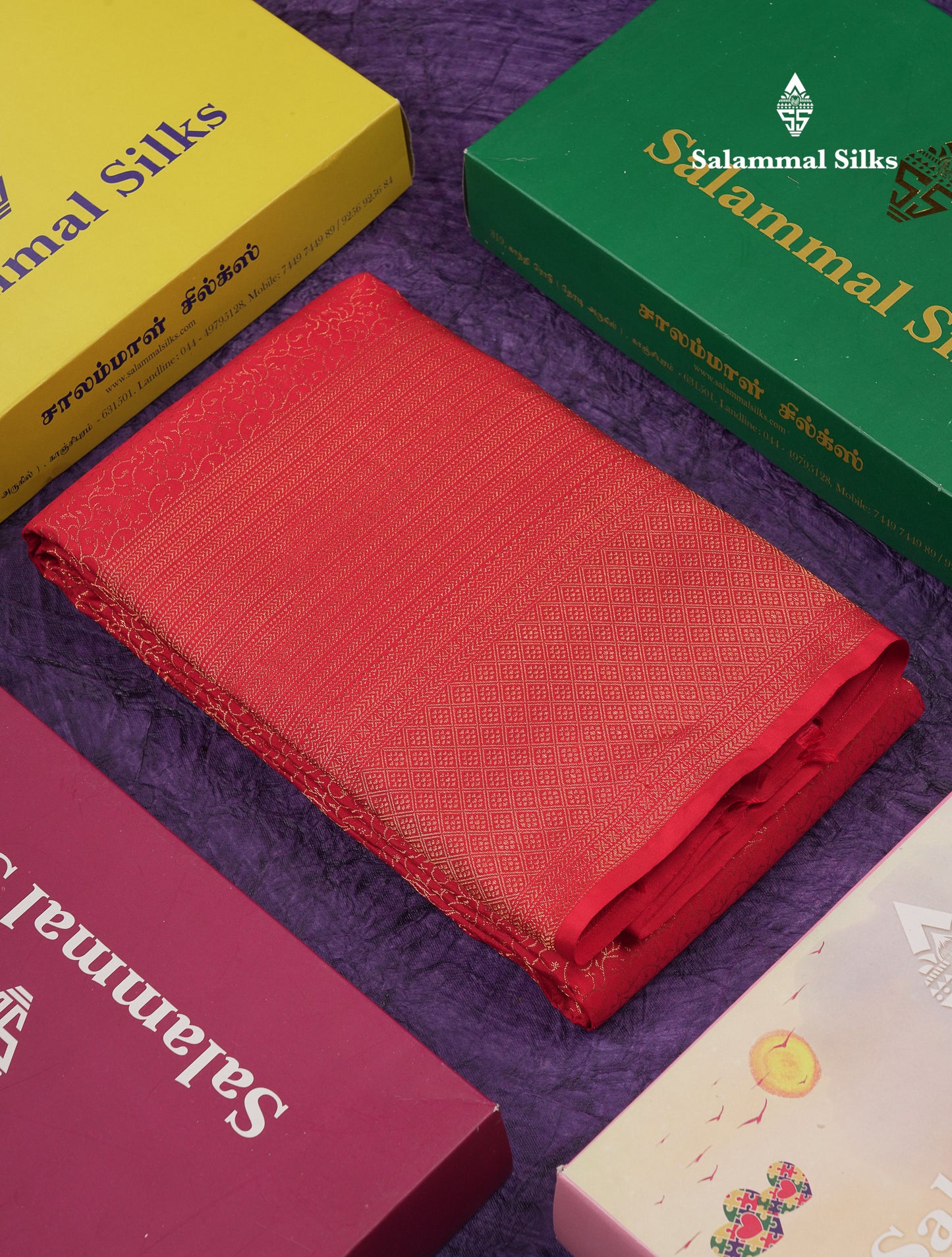 Beautiful Redish Maroon Pure Kanjivaram Silk Saree With Traditional Evening Morning Border