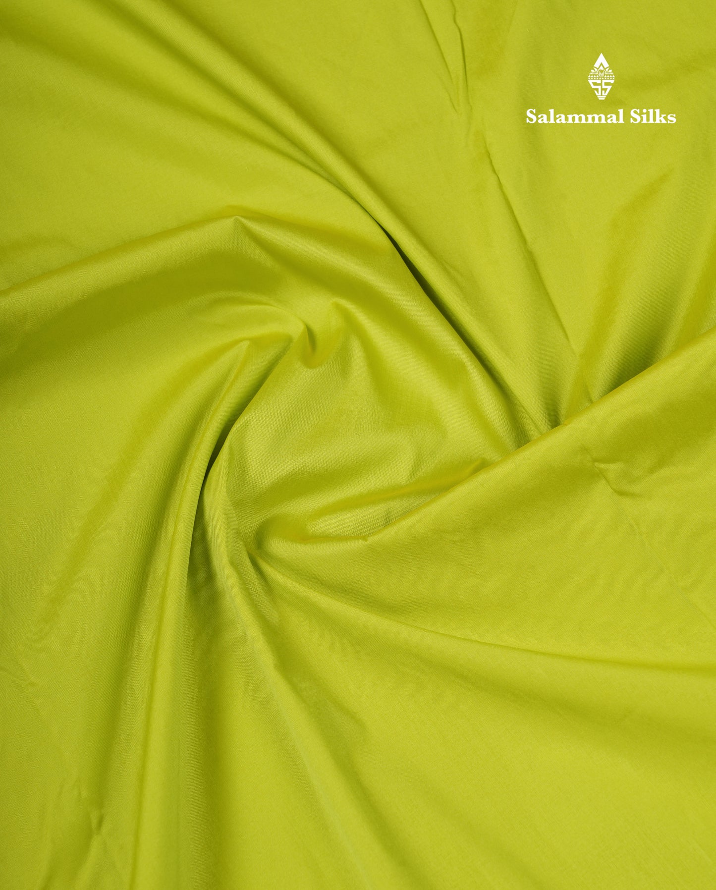 11 Yards Plain Semi Silk Saree Parrot Green with Contrast Dark Maroon Border