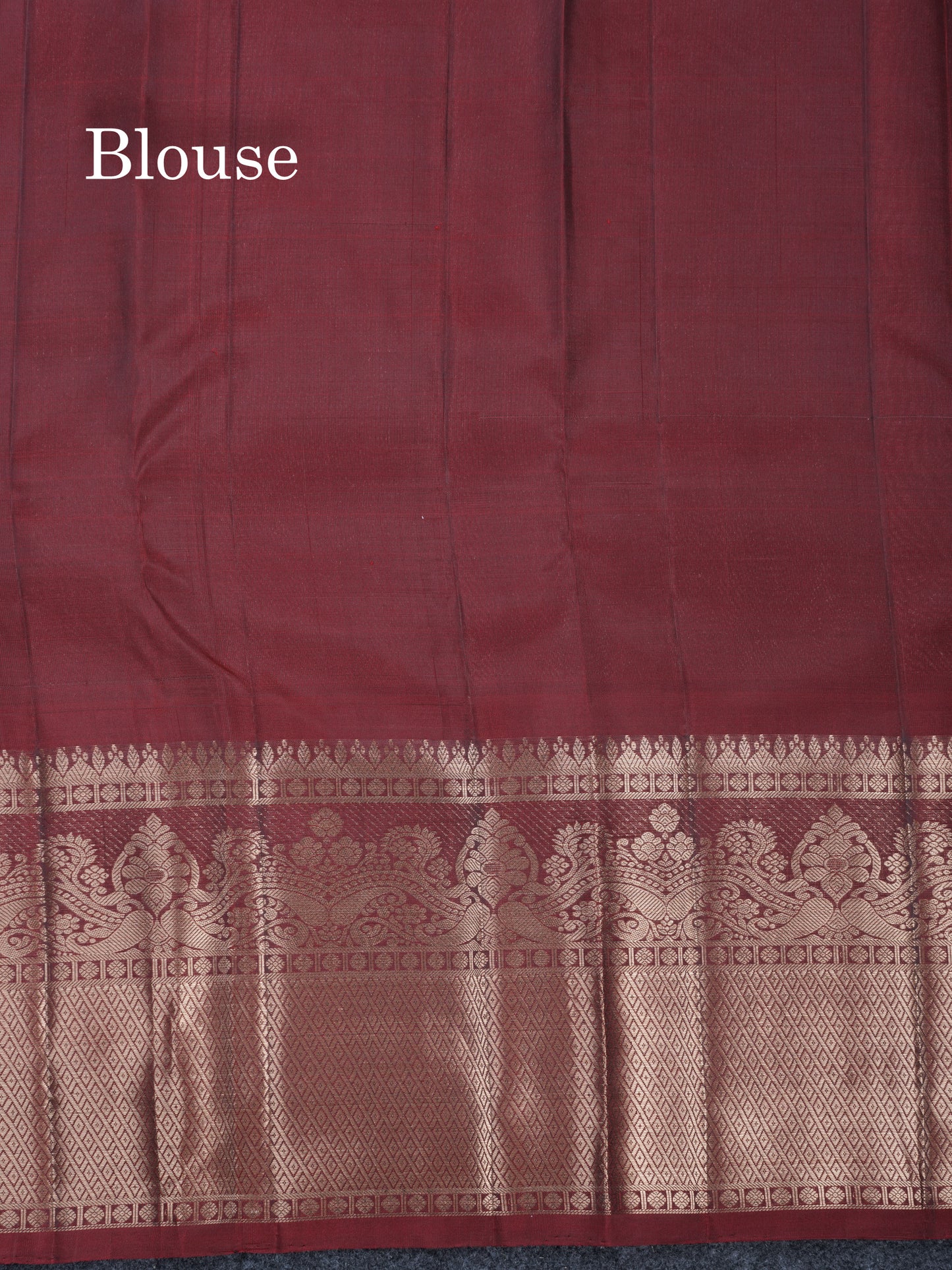 Olive Green Meenakari Work Puremix Silk Saree With Contrast Maroon Border