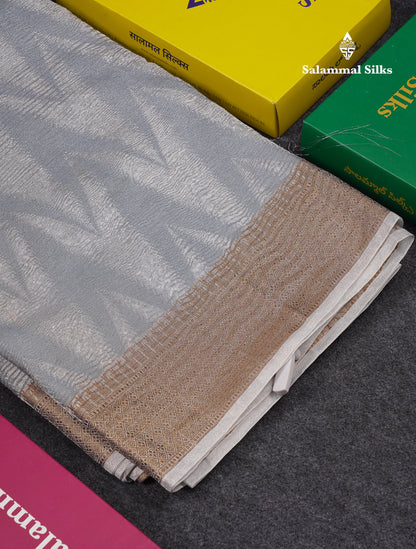 Sandal Premium Crush Fancy Saree with Traditional Border