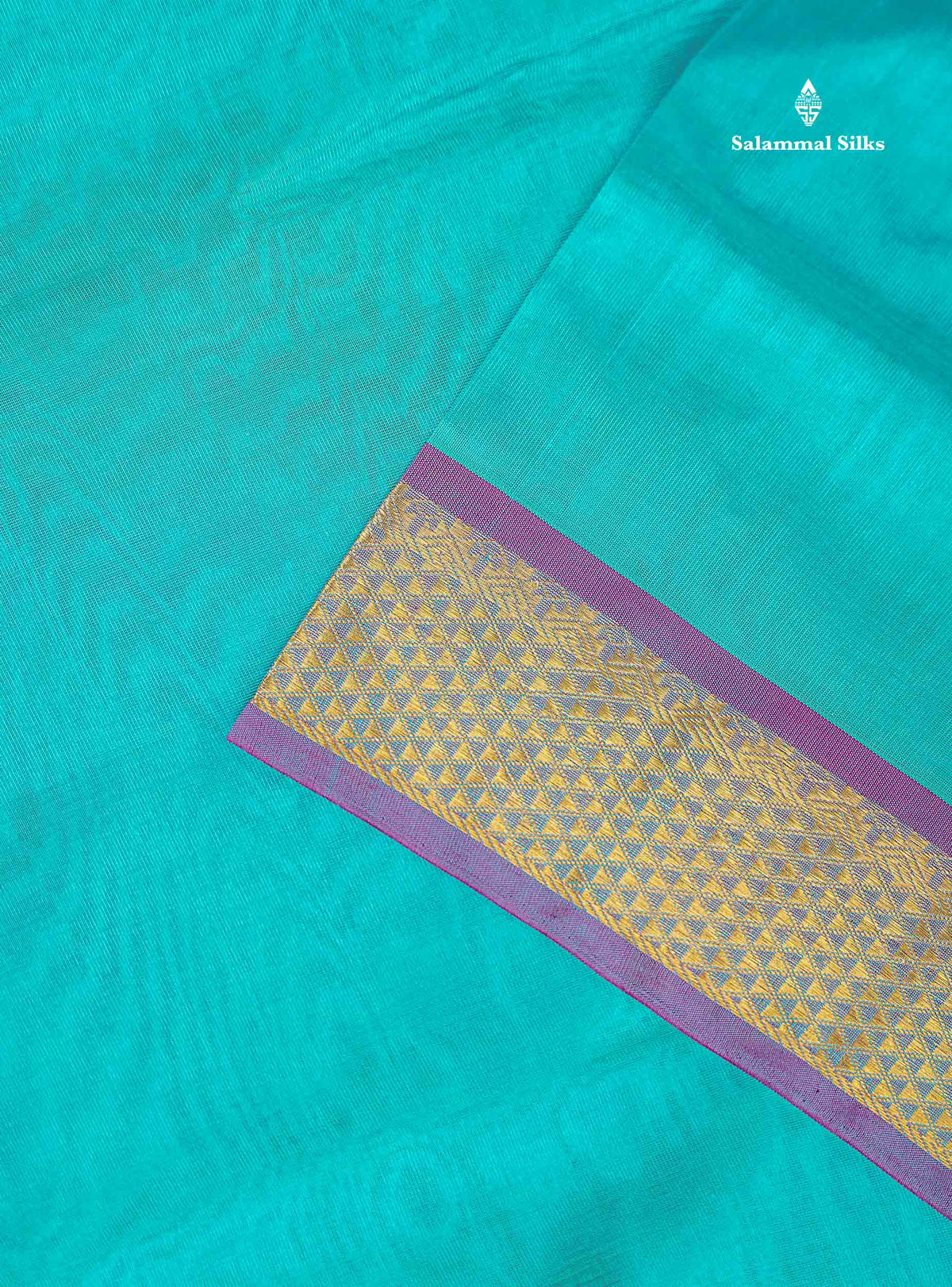 Pure Silk Cotton Saree - Bottle Green Colour Body Plain With Traditional Border | 10 Yards