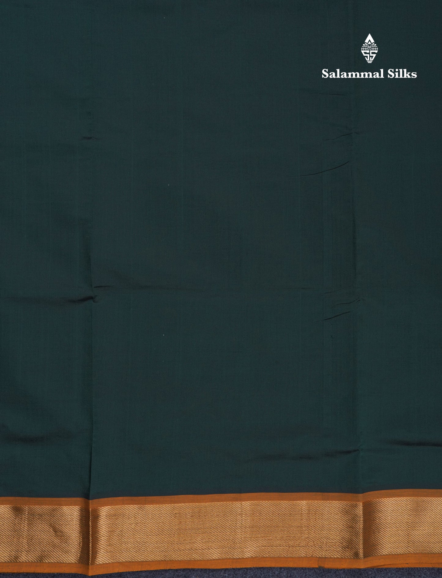 Beautiful Bottle Green Plain Semi Silk Cotton Saree With Contrast Mustard Yellow Blouse