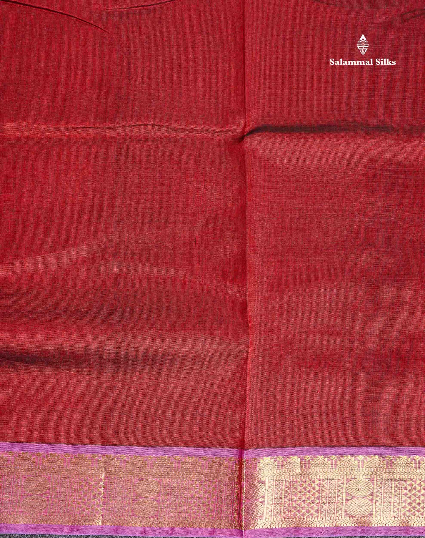 Traditional Border Of Maroon Pure Silk Cotton Saree