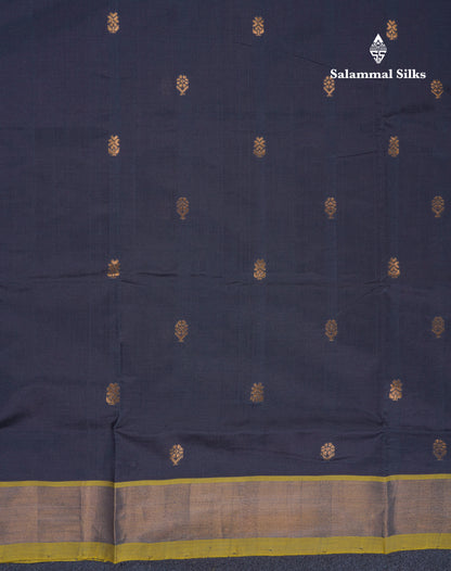 Beautiful Dark Maroon Semi Silk Cotton Saree With Contrast Manthulir Yellow Blouse