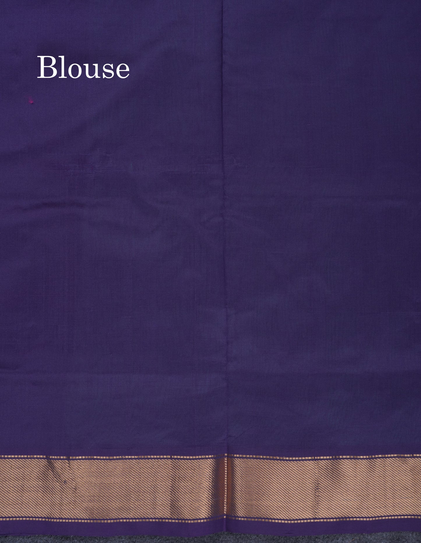 Beautiful Sapphire Green Semi Silk Cotton Saree With Contrast Navy Blue Blouse