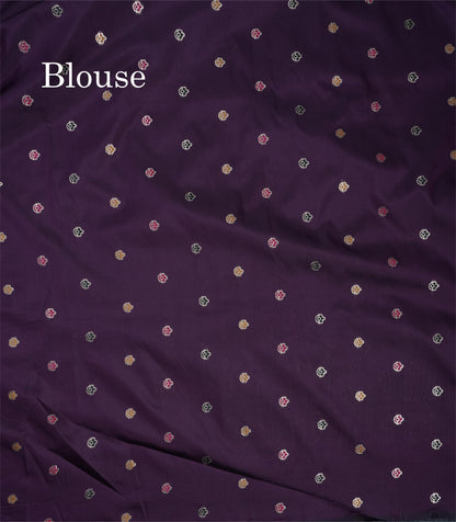 Dark Purple Colour Pashmina Saree With Rich Weaving Work