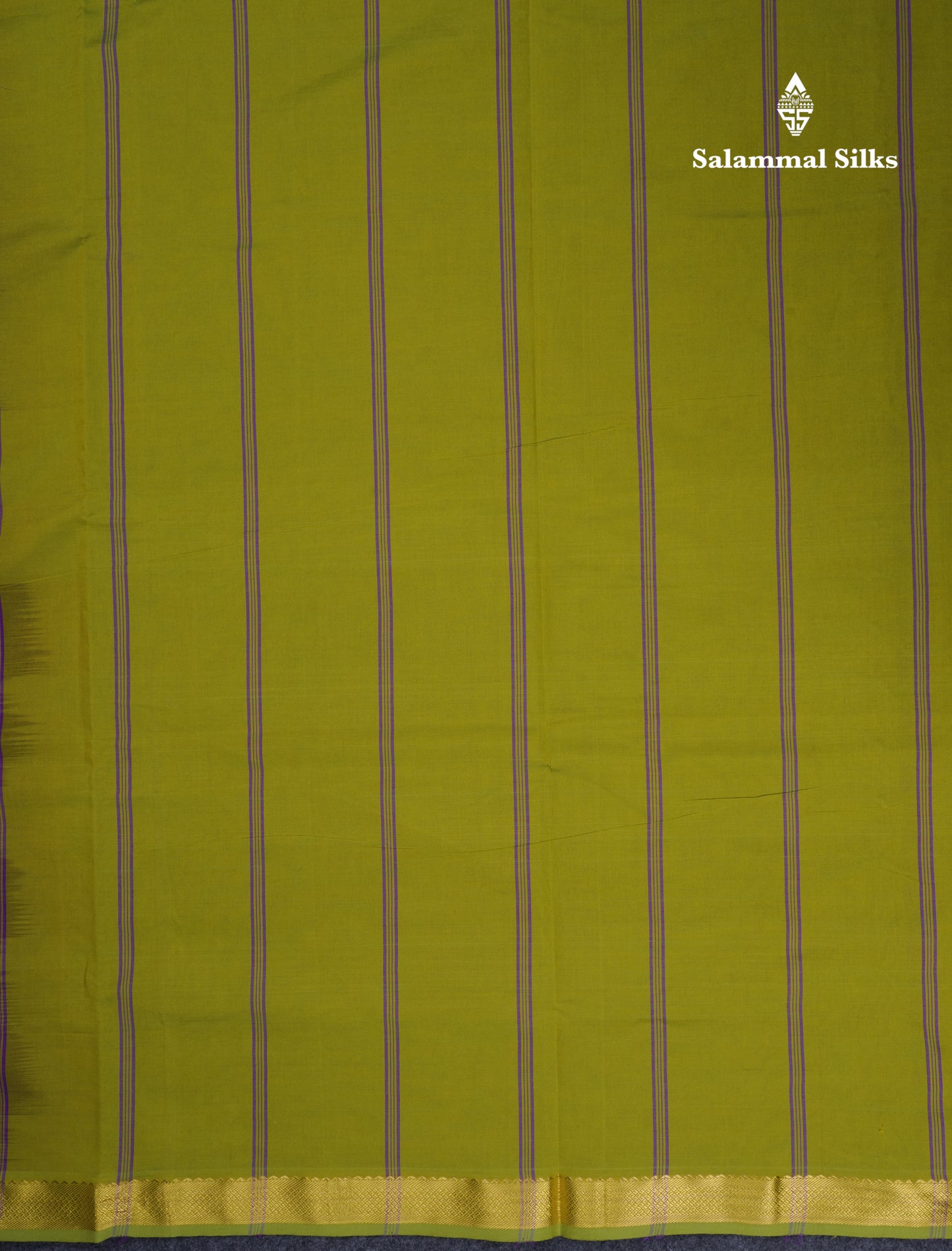 Beautiful Dark Purple Plain Semi Silk Cotton Saree With Contrast Olive Green Blouse