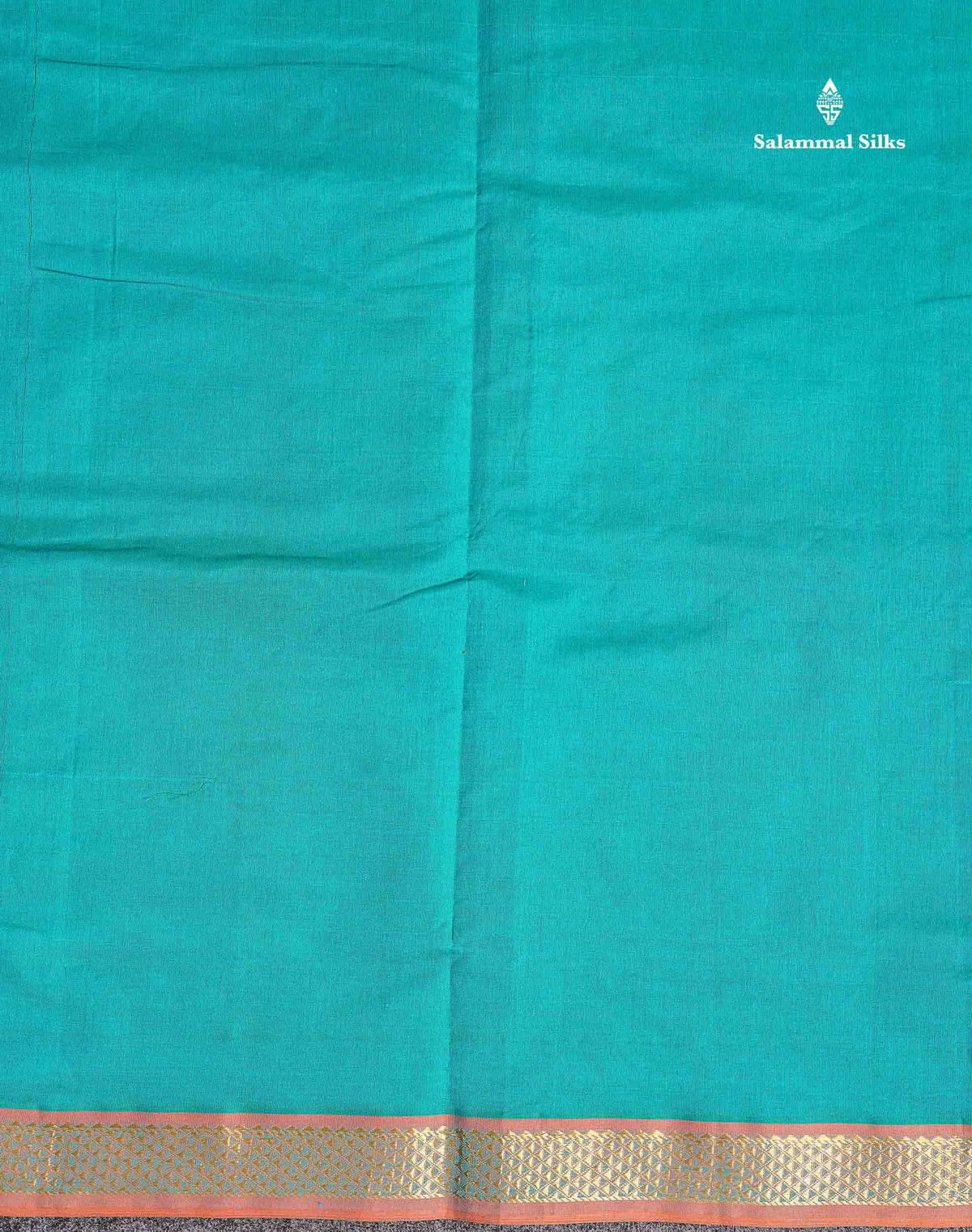 Small Border Of Dual Tone Sapphire Blue Semi Silk Cotton Saree 