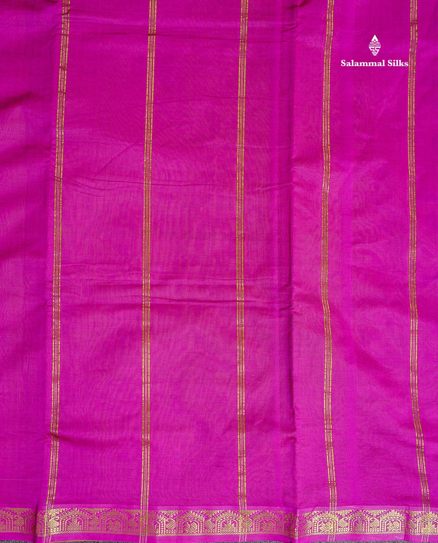 Pallu Of Manthulir Yellow Semi Silk Cotton Saree