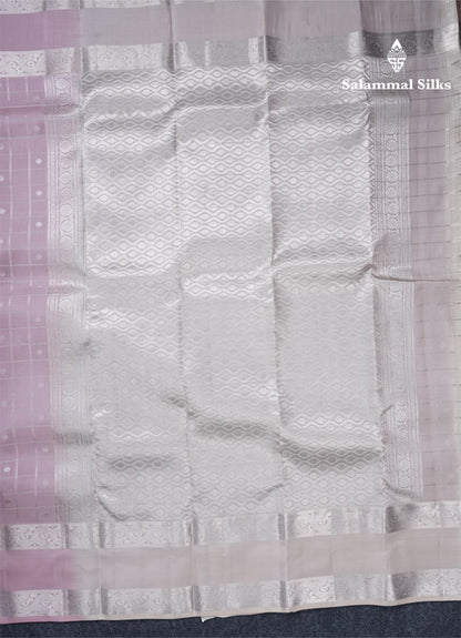 Baby Pink Puremix Silk Saree With Contrast Half White Blouse