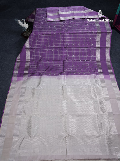 Baby Pink Puremix Silk Saree With Contrast Half White Blouse