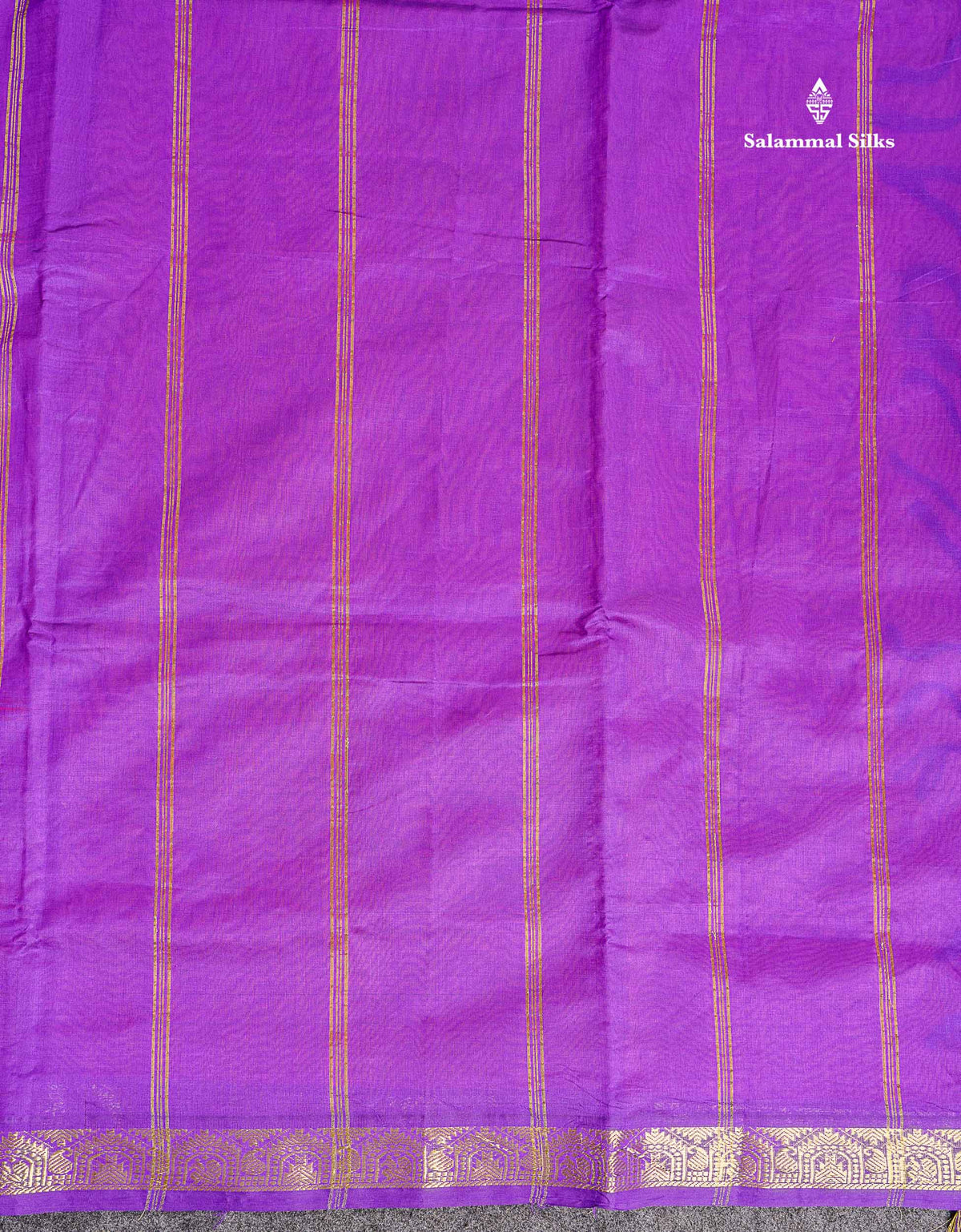 Pallu Of Orange Semi Silk Cotton Saree