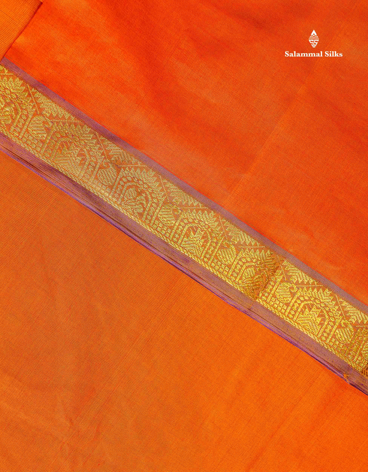 Semi Silk Cotton Saree - Dual Tone Pink Colour Body Plain With Traditional Small Border | 10 Yards