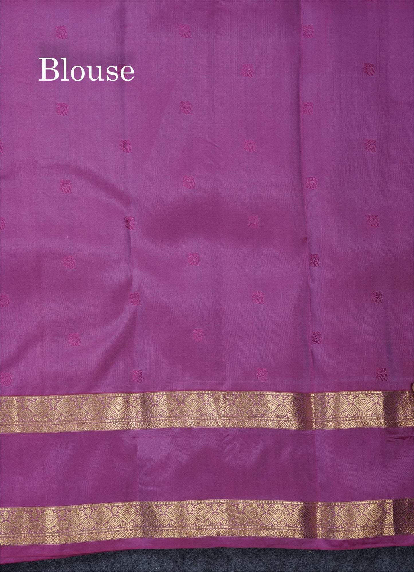 Light Lavender Puremix Silk Saree With Contrast Pink Traditional Pink Gap Border