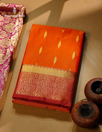 Beautiful Olive Green Malli Moggu Butta Semi Silk Saree With Contrast Dark Brown Fancy Border