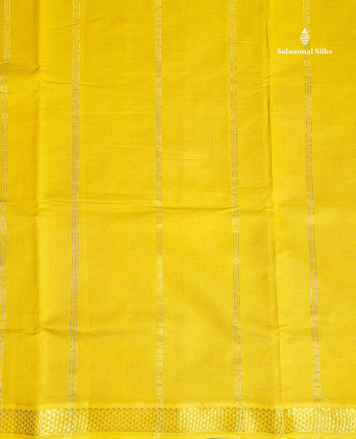 Pallu Of Dual Tone Grey Semi Silk Cotton Saree 